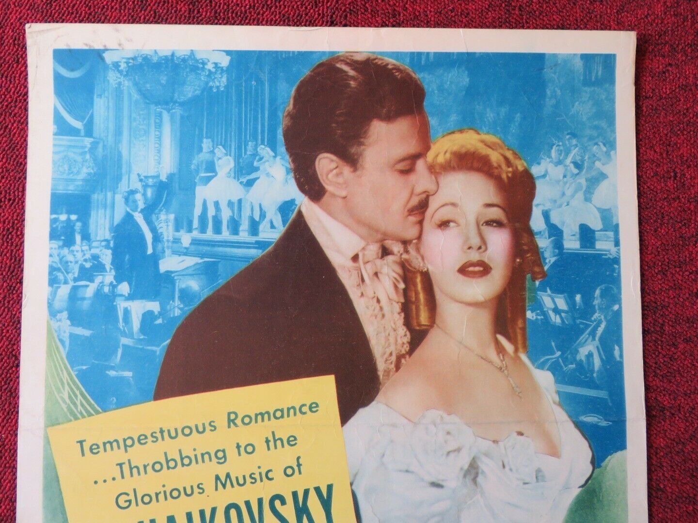 SONG OF MY HEART US INSERT (14"x 36") POSTER FRANK SUNDSTROM AUDREY LONG 1948 Movie posters