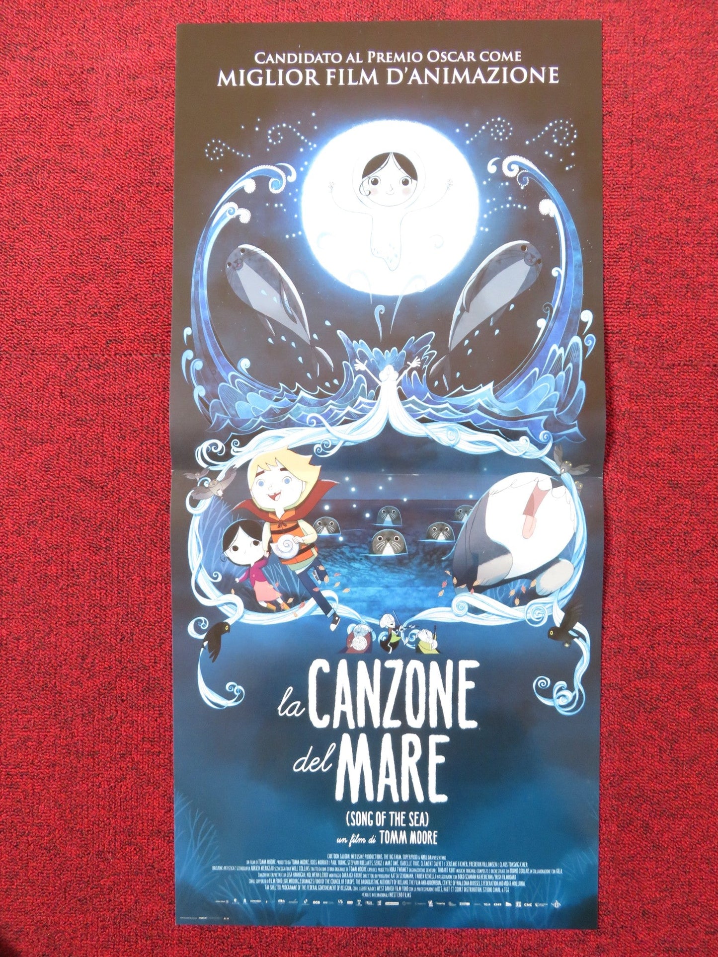 SONG OF THE SEA ITALIAN LOCANDINA POSTER DAVID RAWLE BRENDAN GLEESON 2014 Rendezvous Cinema Movie posters