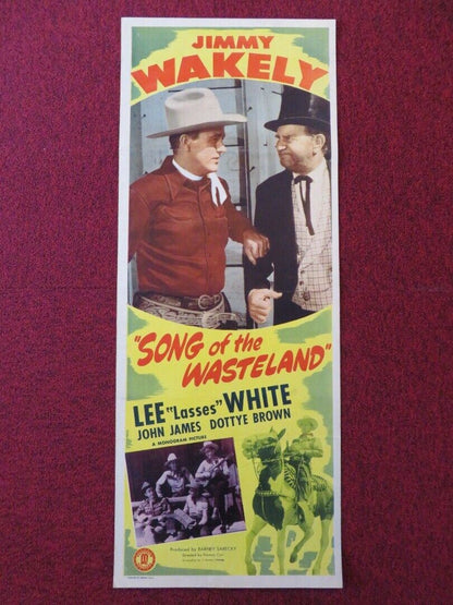 SONG OF THE WASTELAND US INSERT (14"x 36") POSTER JIMMY WAKELY 1947 Movie posters