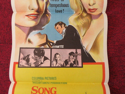 SONG WITHOUT END FOLDED AUSTRALIAN DAYBILL POSTER DIRK BOGARDE 1960 Movie posters
