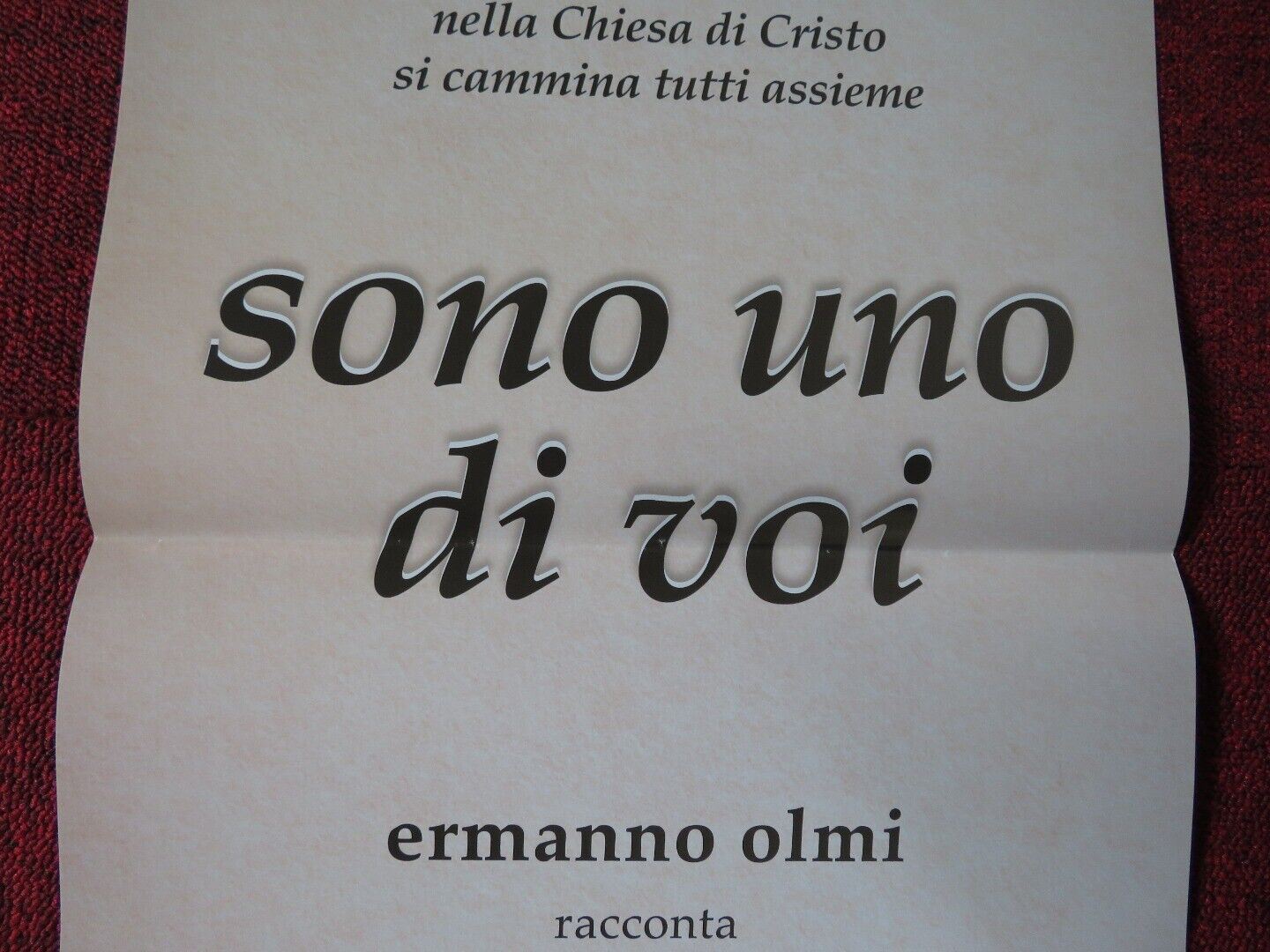 SONO UNO DI VOI ITALIAN LOCANDINA (26.5"x12.5") POSTER CARLO MARIA MARTINI 2017 Movie posters