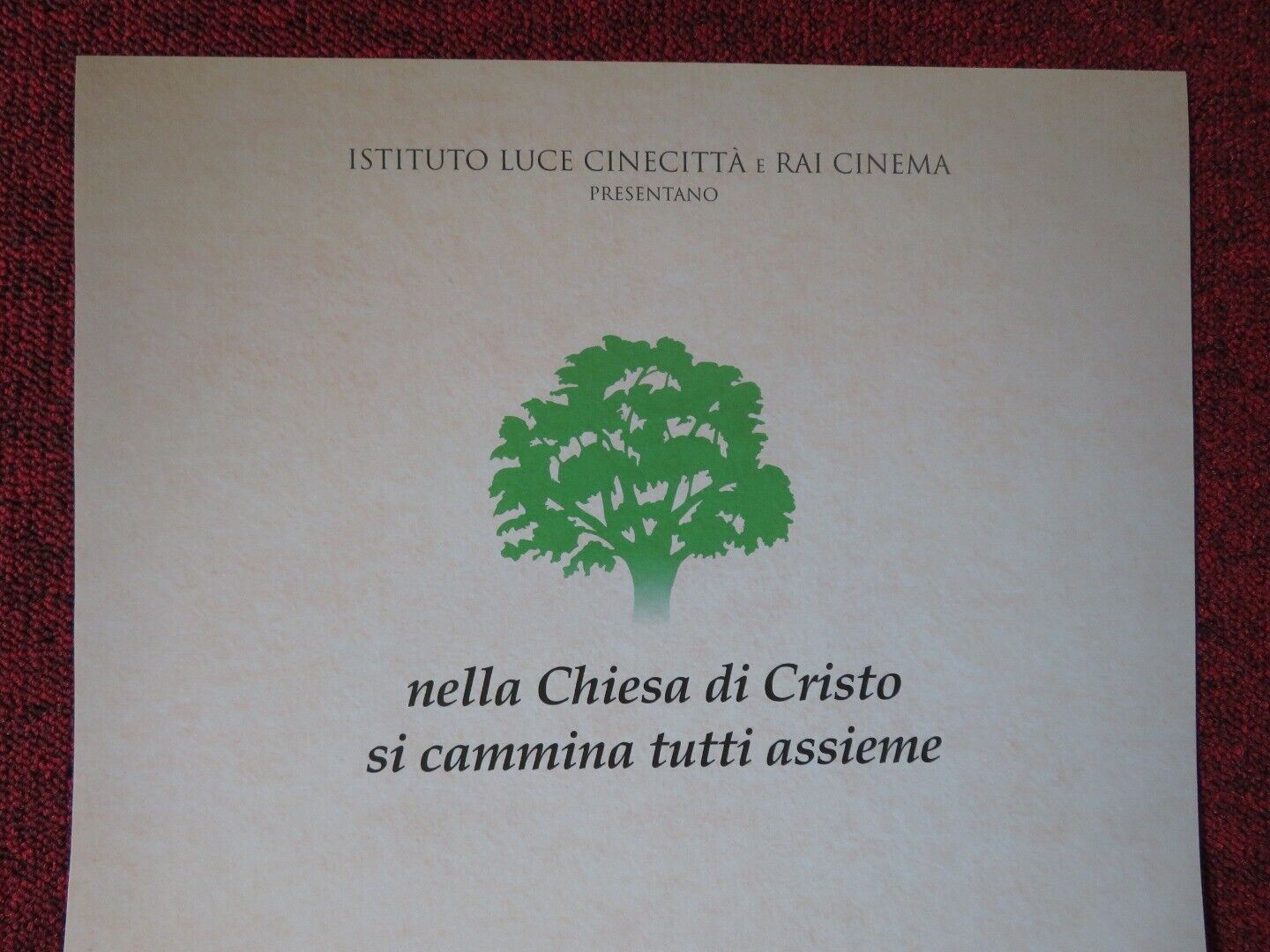 SONO UNO DI VOI ITALIAN LOCANDINA (26.5"x12.5") POSTER CARLO MARIA MARTINI 2017 Movie posters