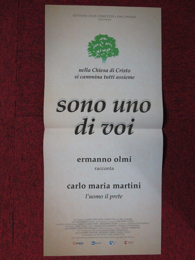 SONO UNO DI VOI ITALIAN LOCANDINA (26.5"x12.5") POSTER CARLO MARIA MARTINI 2017 Movie posters