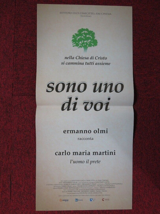 SONO UNO DI VOI ITALIAN LOCANDINA (26.5"x12.5") POSTER CARLO MARIA MARTINI 2017 Movie posters