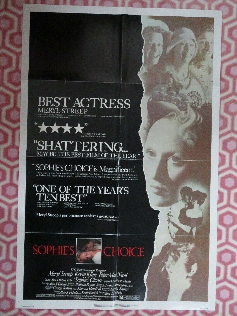 SOPHIES CHOICE US ONE SHEET POSTER WILLIAM STYRON 1982 Rendezvous Cinema Movie posters