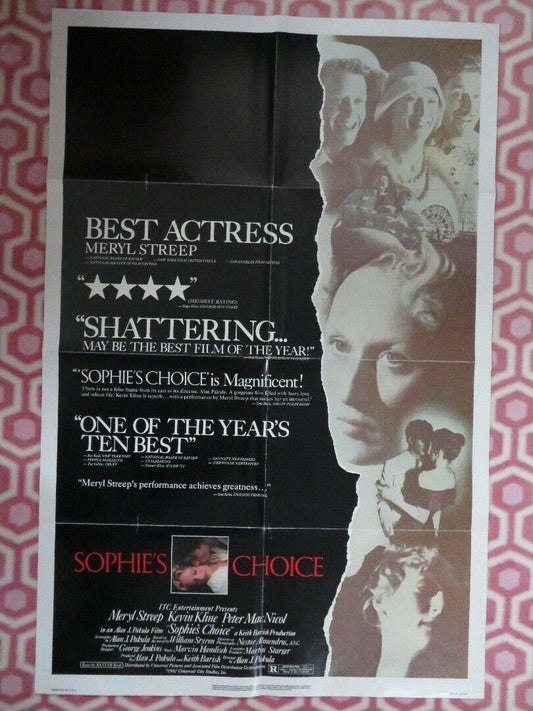 SOPHIES CHOICE US ONE SHEET POSTER WILLIAM STYRON 1982 Rendezvous Cinema Movie posters
