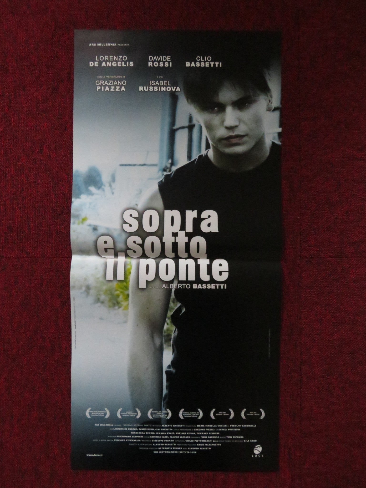 SOPRA E SOTTO IL PONTE ITALIAN LOCANDINA POSTER LORENZO DE ANGELIS 2005 Rendezvous Cinema Movie posters