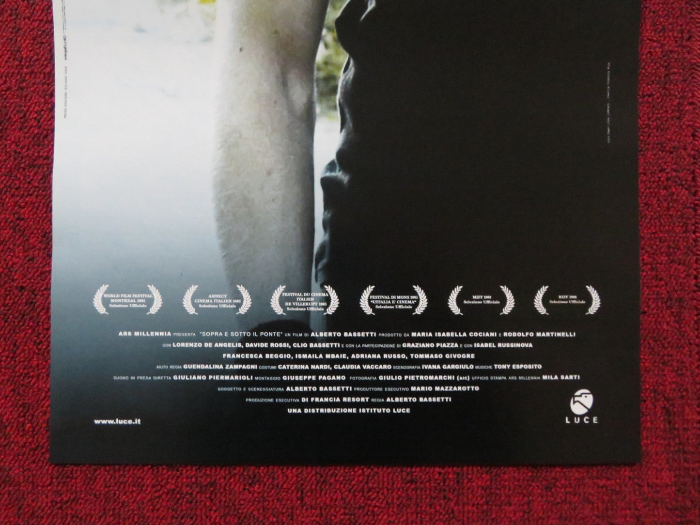 SOPRA E SOTTO IL PONTE ITALIAN LOCANDINA POSTER LORENZO DE ANGELIS 2005 Rendezvous Cinema Movie posters