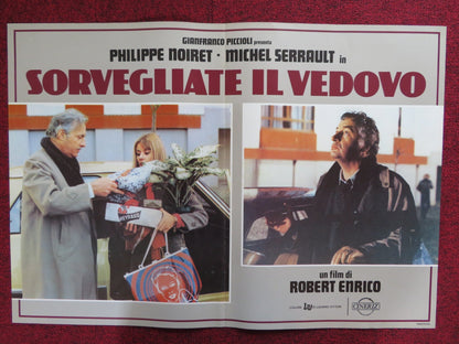 SORVEGLIATE IL VEDOVO - C ITALIAN FOTOBUSTA POSTER P. NOIRET M. SERRAULT 1980 Rendezvous Cinema Movie posters