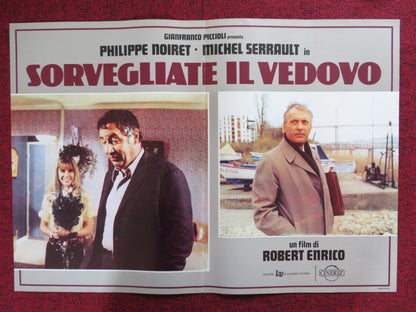 SORVEGLIATE IL VEDOVO - D ITALIAN FOTOBUSTA POSTER P. NOIRET M. SERRAULT 1980 Rendezvous Cinema Movie posters
