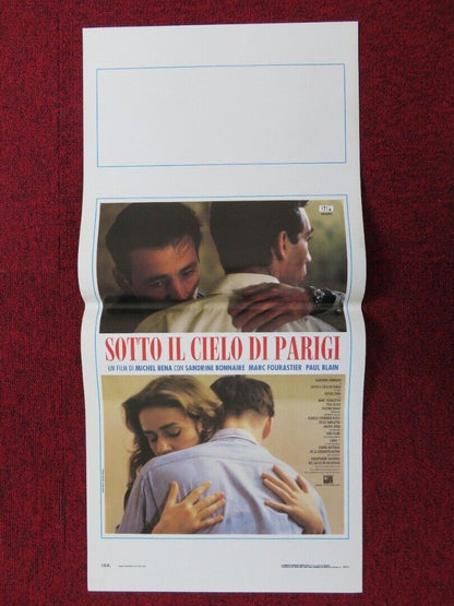 SOTTO IL CIELO DI PARIGI ITALIAN LOCANDINA (27.5"x13") POSTER M FOURASTIER 1992 Movie posters