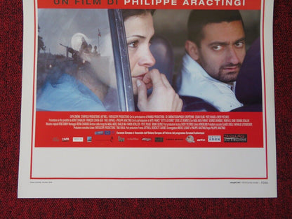 SOTTO LE BOMBE ITALIAN LOCANDINA (27.5"x13") POSTER PHILIPPE ARACTINGI 2008 Movie posters