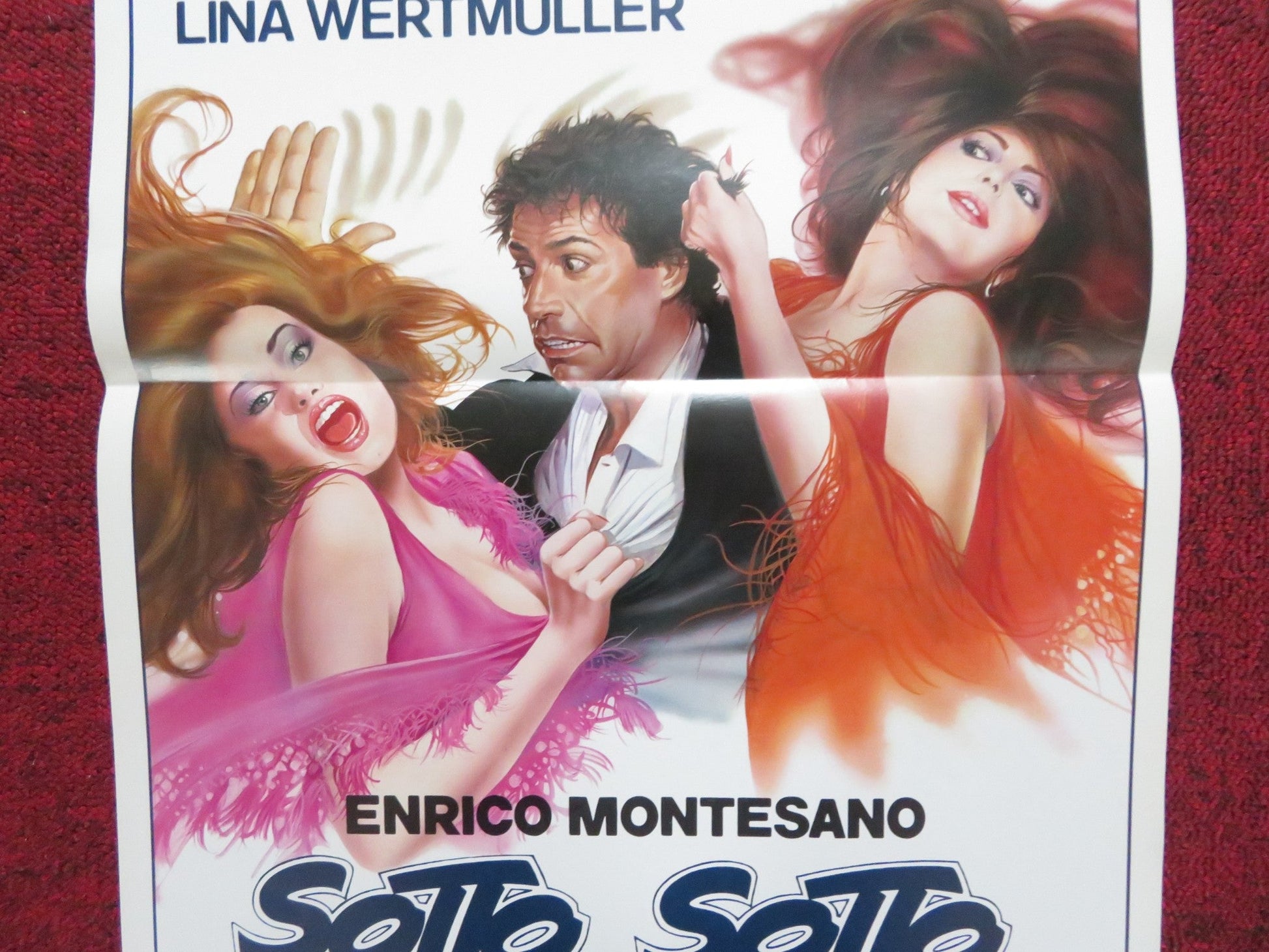 SOTTO... SOTTO ITALIAN LOCANDINA POSTER ENRICO MONTESANO VERONICA LARIO 1984 Rendezvous Cinema Movie posters