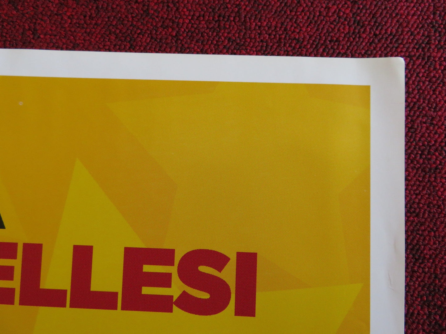 SOTTO UNA BUONA STELLA ITALIAN FOGLIO POSTER LORENZO RICHELMY CORTELLESI 2014 Rendezvous Cinema Movie posters