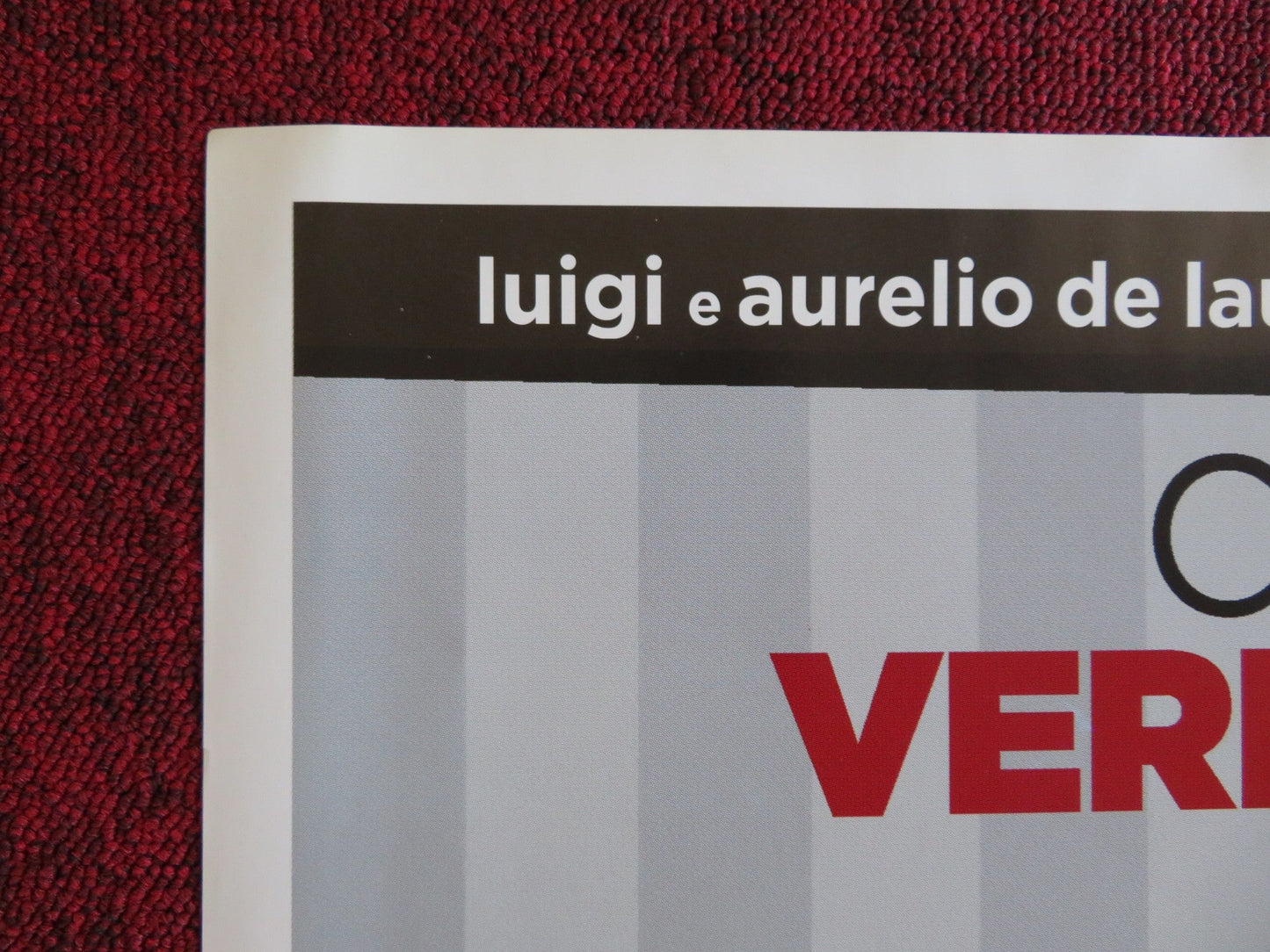 SOTTO UNA BUONA STELLA ITALIAN FOGLIO POSTER LORENZO RICHELMY CORTELLESI 2014 Rendezvous Cinema Movie posters