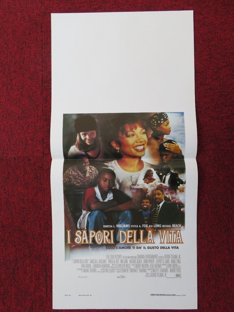 SOUL FOOD ITALIAN LOCANDINA (27.5"x13") POSTER VANESSA WILLIAMS 1998 Movie posters