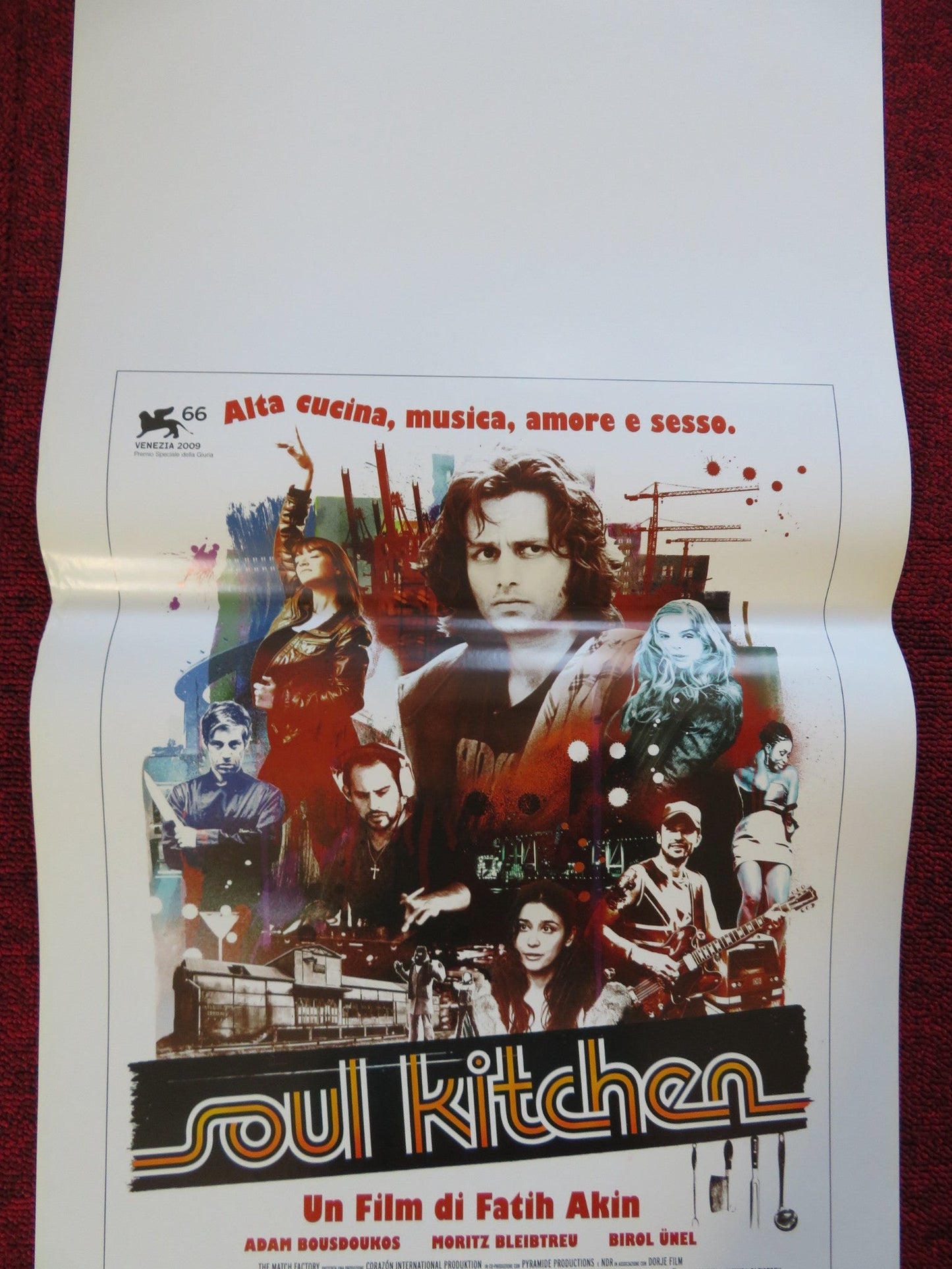 SOUL KITCHEN ITALIAN LOCANDINA (27.5"x13") POSTER ADAM BOUSDOUKOS 2009 Rendezvous Cinema Movie posters