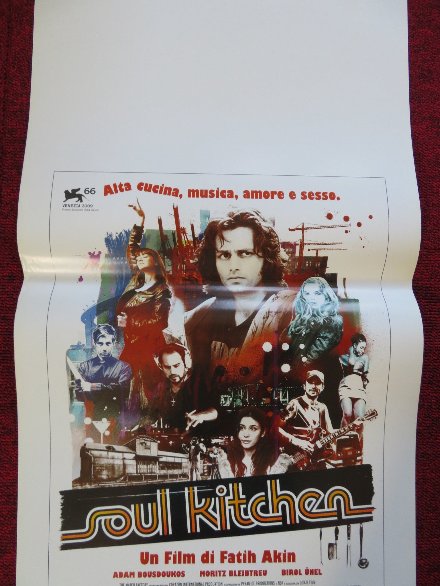 SOUL KITCHEN ITALIAN LOCANDINA (27.5"x13") POSTER ADAM BOUSDOUKOS 2009 Rendezvous Cinema Movie posters