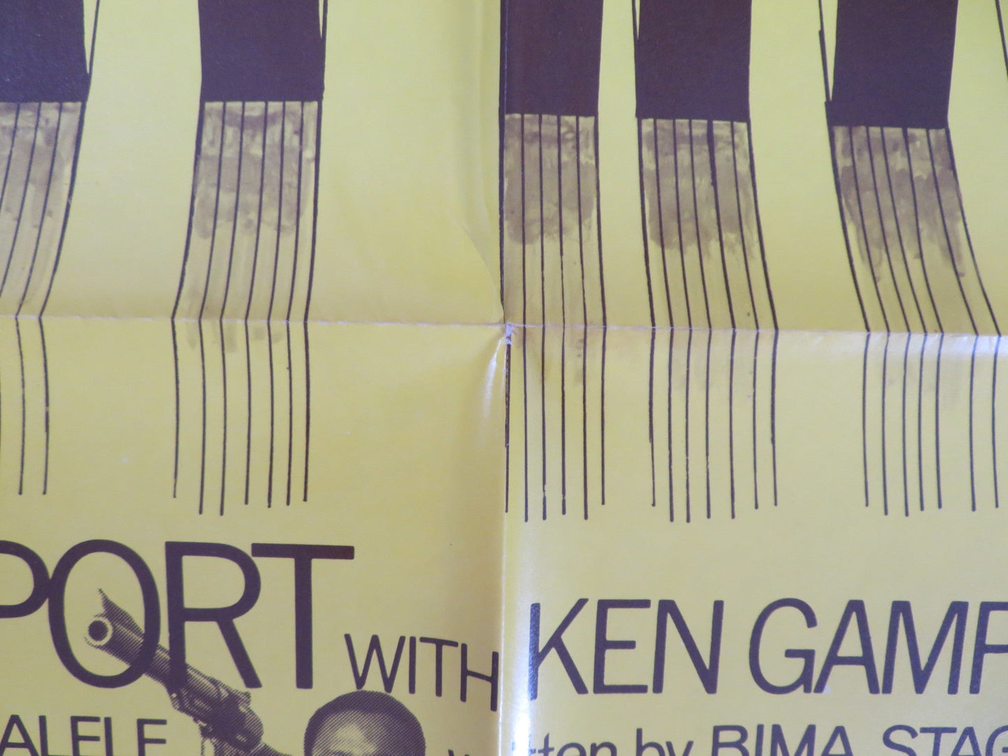 SOUL PATROL / DEATH OF A SNOWMAN FOLDED US ONE SHEET POSTER NIGEL DAVENPORT 1976 Rendezvous Cinema Movie posters