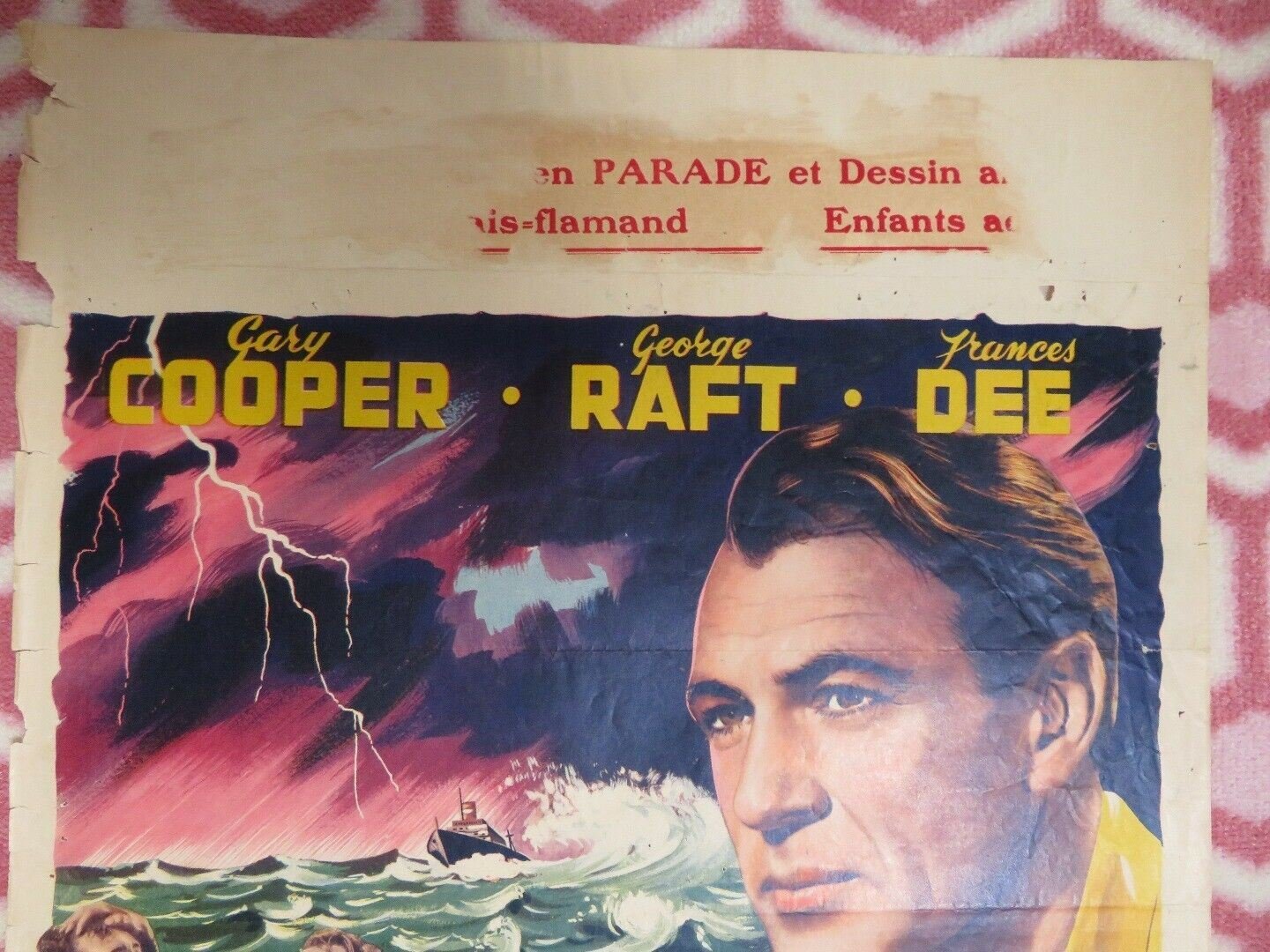 SOULS AT SEA BELGIUM (21"x 14) POSTER GARY COOPER GEORGE RAFT 1953 Movie posters
