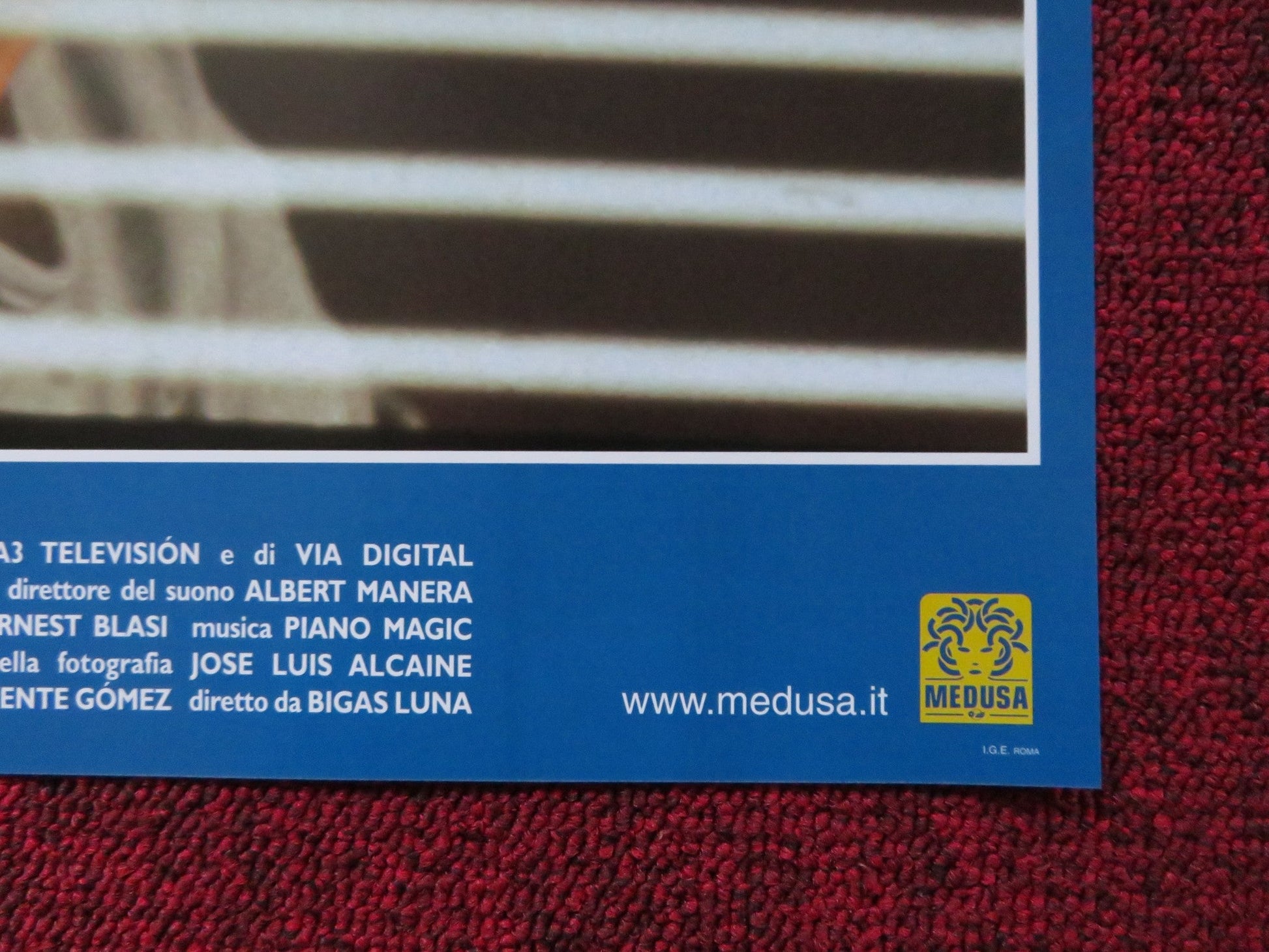 SOUND OF THE SEA - A ITALIAN FOTOBUSTA POSTER JORDI MOLLA LEONOR WATLING 2001 Rendezvous Cinema Movie posters