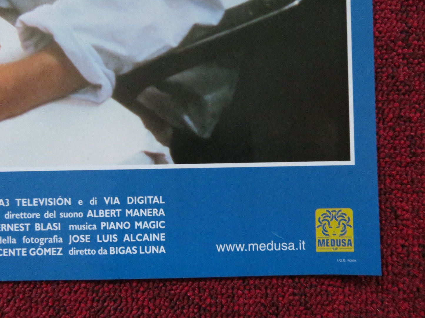 SOUND OF THE SEA - B ITALIAN FOTOBUSTA POSTER JORDI MOLLA LEONOR WATLING 2001 Rendezvous Cinema Movie posters