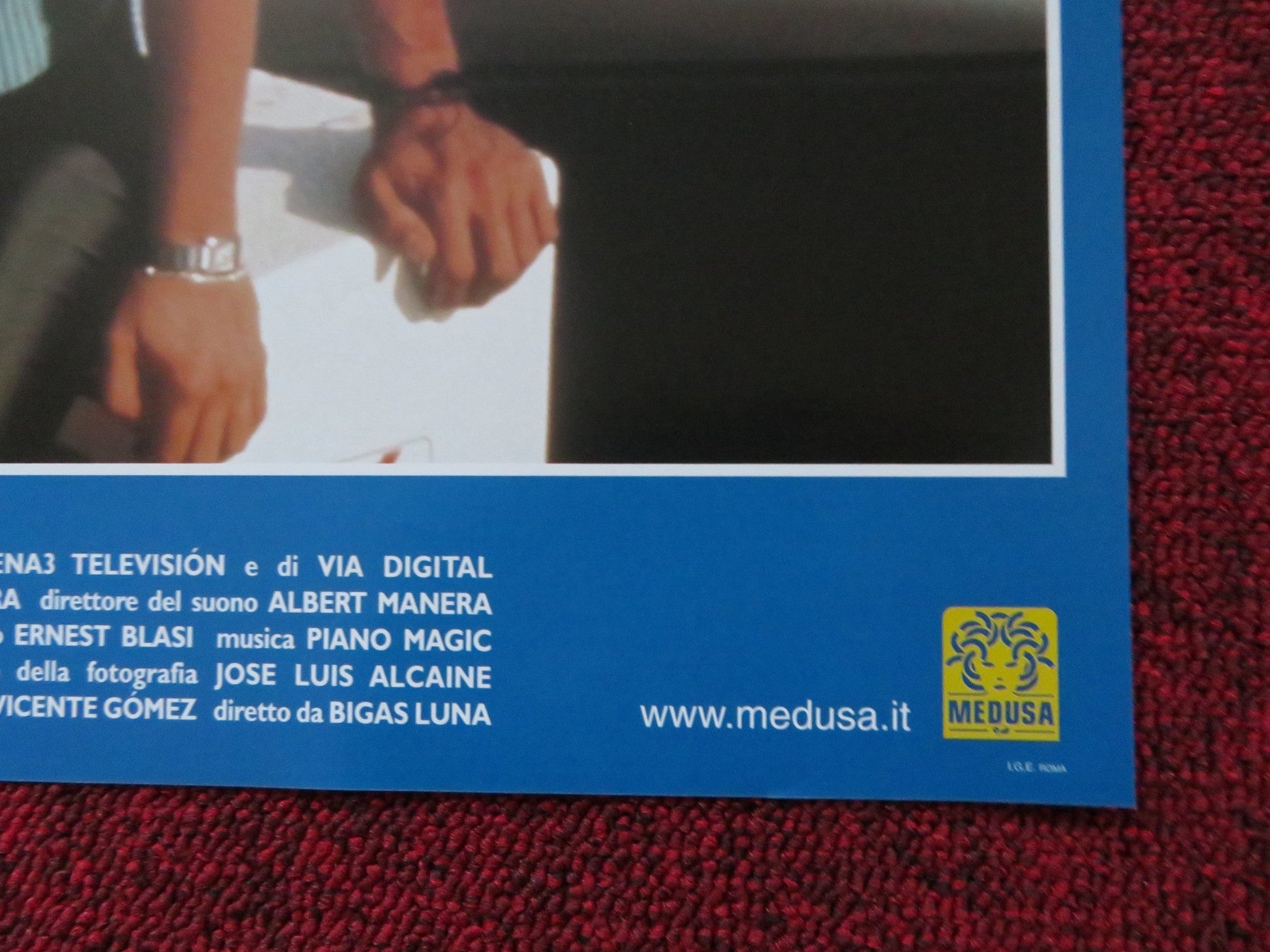 SOUND OF THE SEA - C ITALIAN FOTOBUSTA POSTER JORDI MOLLA LEONOR WATLING 2001 Rendezvous Cinema Movie posters