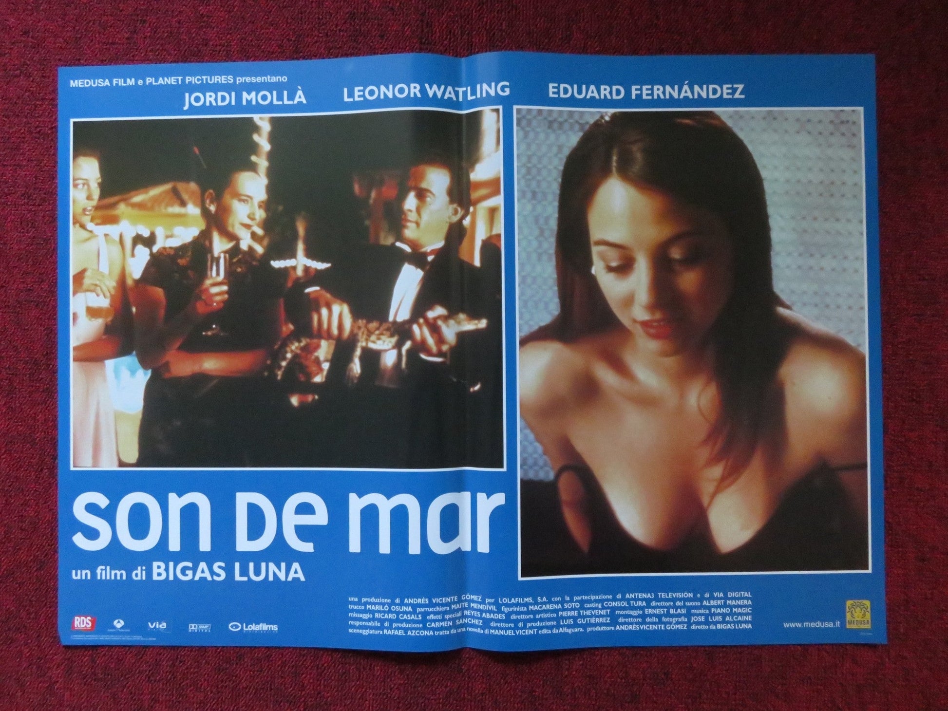 SOUND OF THE SEA - F ITALIAN FOTOBUSTA POSTER JORDI MOLLA LEONOR WATLING 2001 Rendezvous Cinema Movie posters