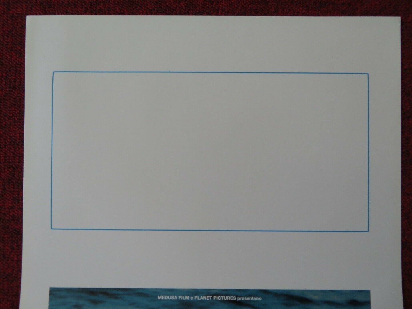 SOUND OF THE SEA ITALIAN LOCANDINA (27.5"x13") POSTER EDUARD FERNANDEZ 2001 Movie posters