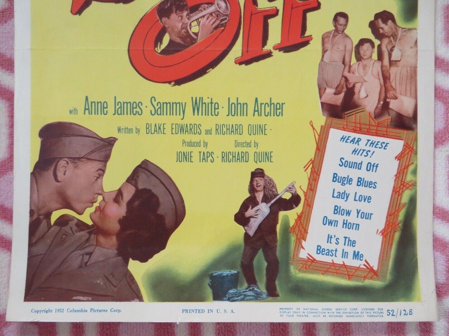 SOUND OFF US INSERT (14"x 36") POSTER MICKEY ROONEY 1952 Rendezvous Cinema Movie posters