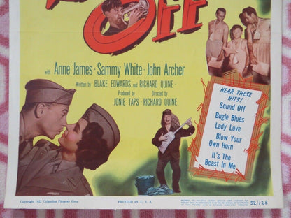 SOUND OFF US INSERT (14"x 36") POSTER MICKEY ROONEY 1952 Rendezvous Cinema Movie posters