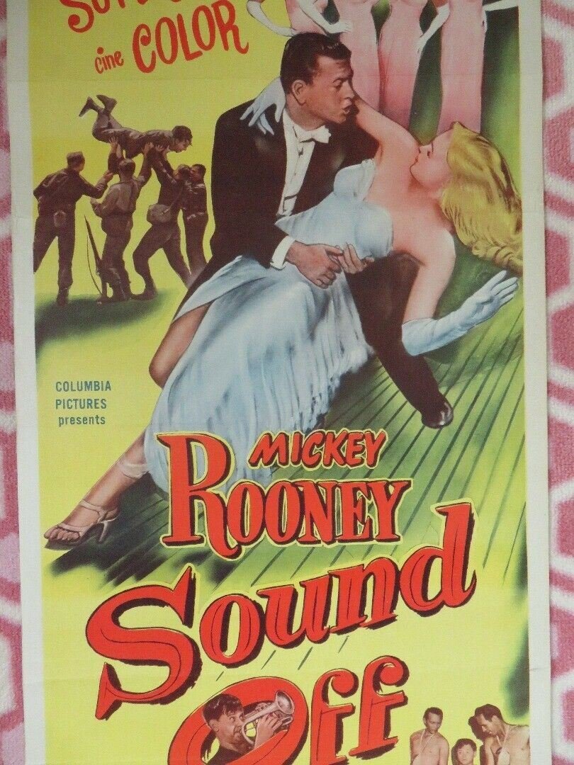SOUND OFF US INSERT (14"x 36") POSTER MICKEY ROONEY 1952 Rendezvous Cinema Movie posters