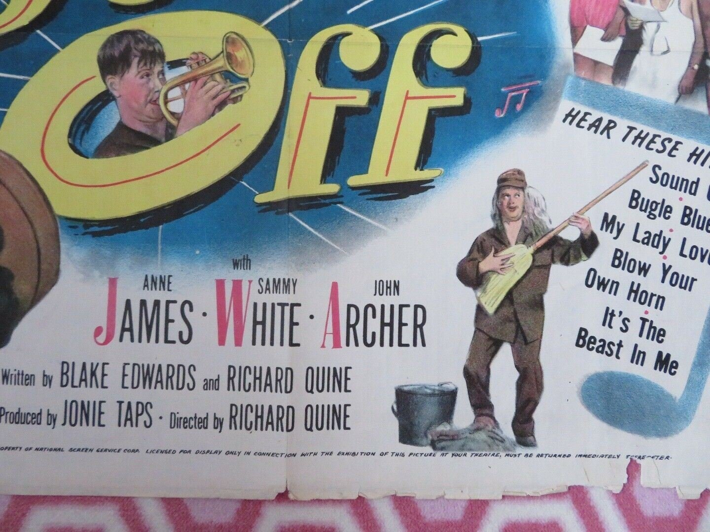 SOUND OFF US ONE SHEET POSTER MICKEY ROONEY ANNE JAMES 1952 Movie posters
