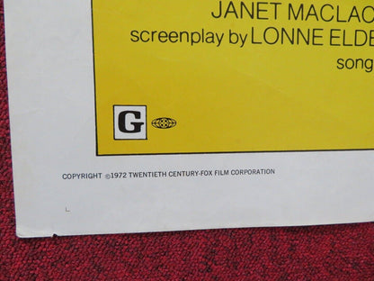 SOUNDER FOLDED US ONE SHEET POSTER CICELY TYSON 1972 Movie posters