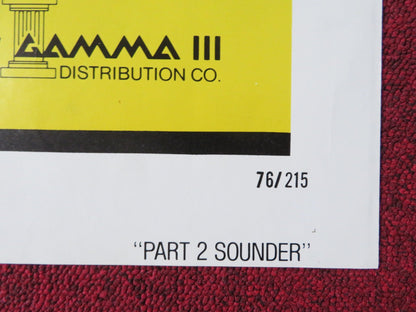 SOUNDER PART 2 FOLDED US ONE SHEET POSTER TEDDY AIRHART EARL BILLINGS 1976 Rendezvous Cinema Movie posters