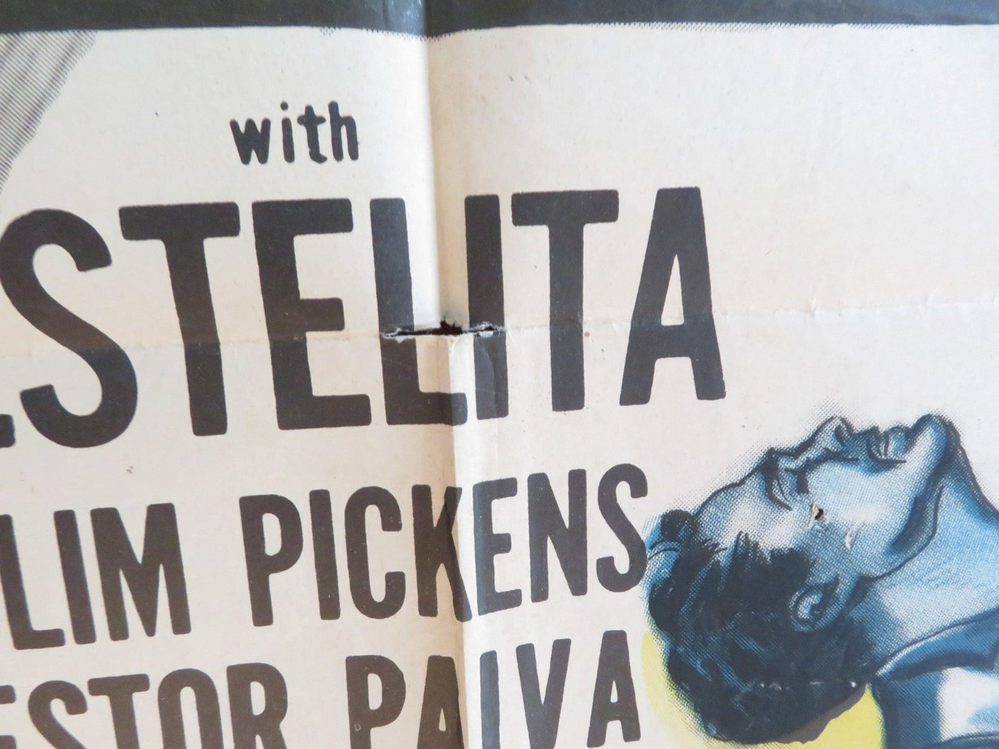 SOUTH PACIFIC TRAIL FOLDED US ONE SHEET POSTER REX ALLEN SLIM PICKENS 1952 Rendezvous Cinema Movie posters