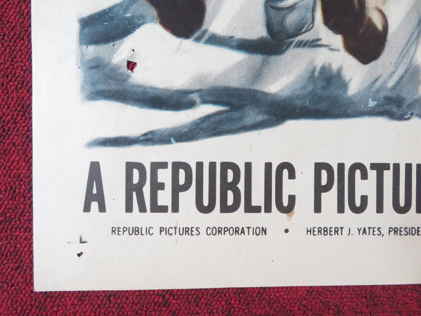 SOUTH PACIFIC TRAIL FOLDED US ONE SHEET POSTER REX ALLEN SLIM PICKENS 1952 Rendezvous Cinema Movie posters