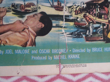 SOUTH SEA SINNER FOLDED US ONE SHEET POSTER SHELLEY WINTERS HELENA CARTER '49 - Rendezvous Cinema