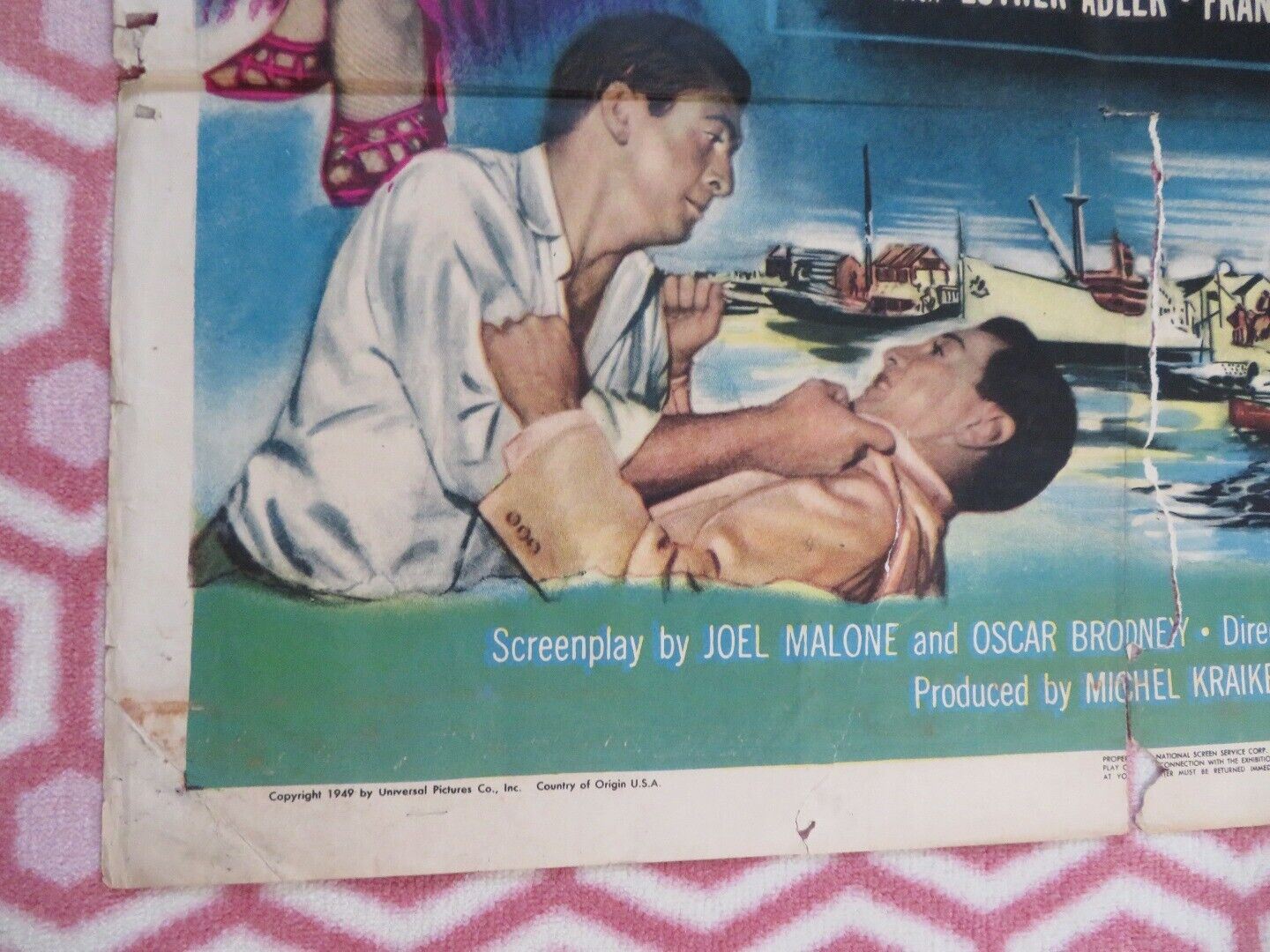 SOUTH SEA SINNER FOLDED US ONE SHEET POSTER SHELLEY WINTERS HELENA CARTER '49 - Rendezvous Cinema