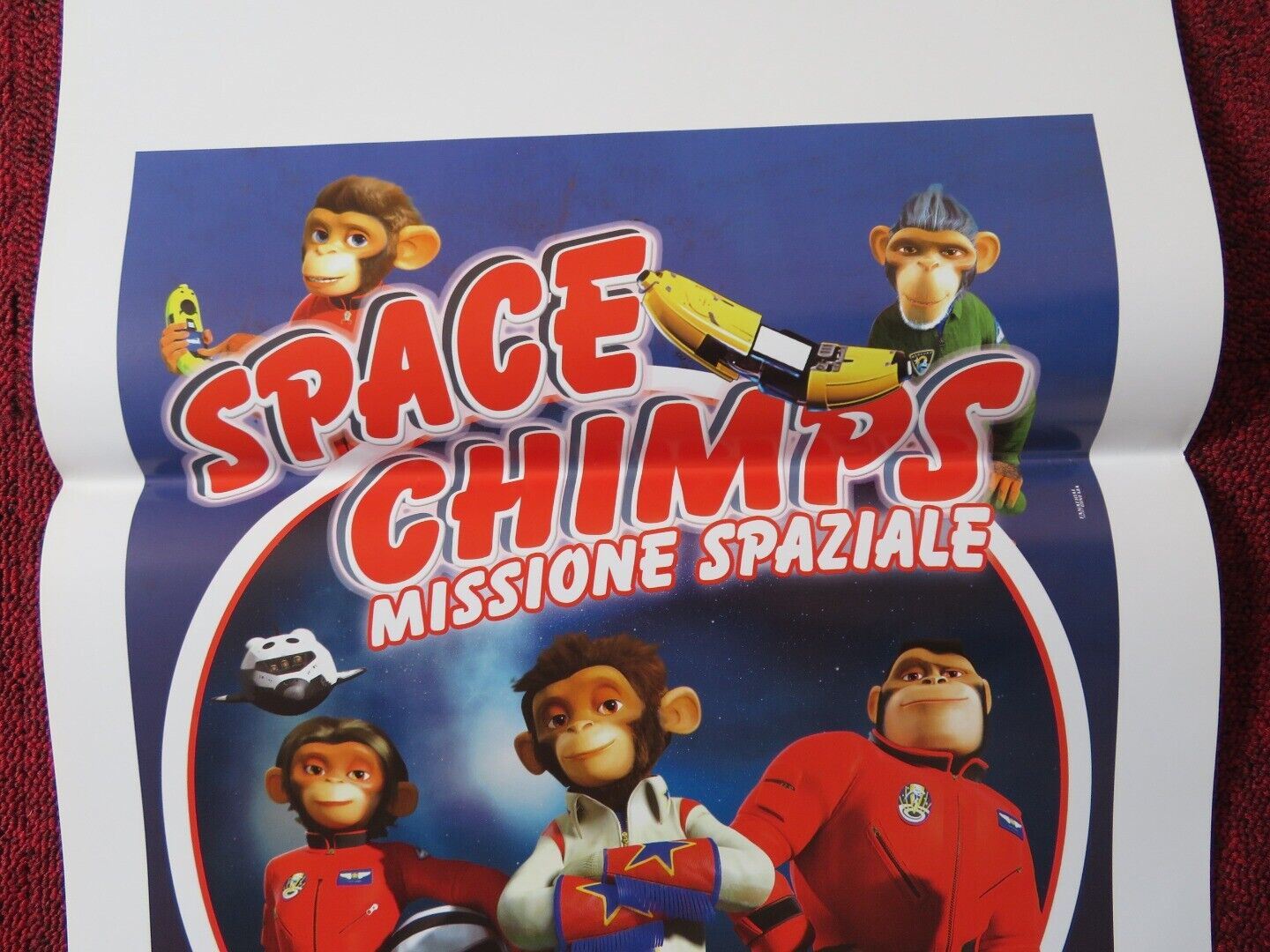 SPACE CHIMPS ITALIAN LOCANDINA (27.5"x13") POSTER ANDY SAMBERG CHERYL HINES 2008 Movie posters