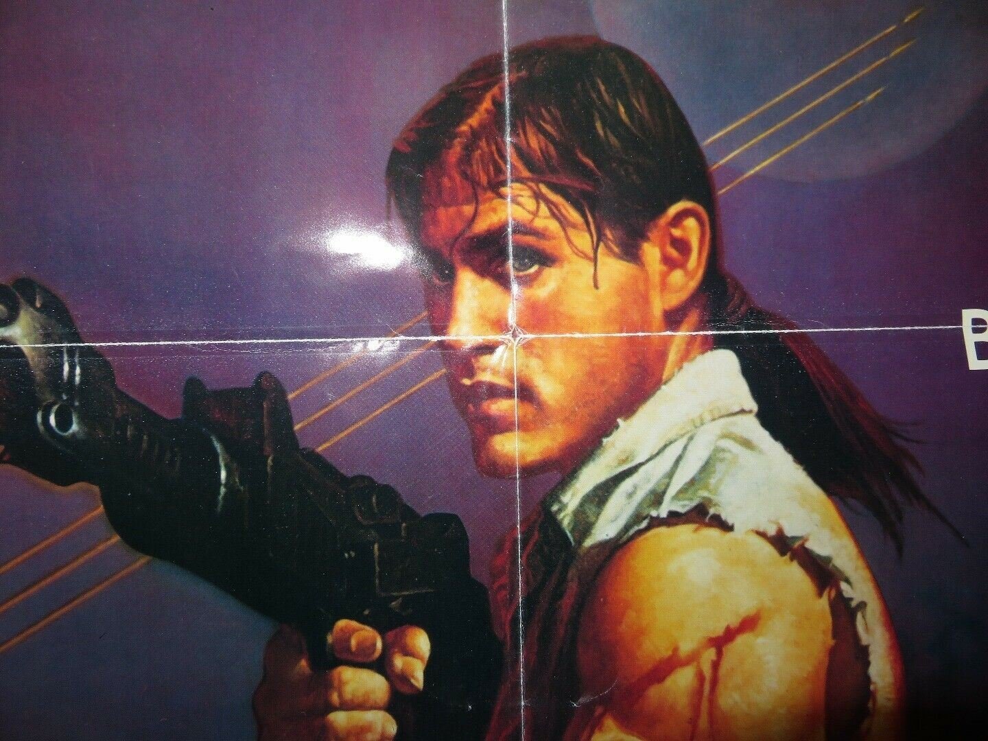 SPACE RAGE FOLDED US ONE SHEET POSTER RICHARD FARNSWORTH MICHAEL PARE 1986 - Rendezvous Cinema