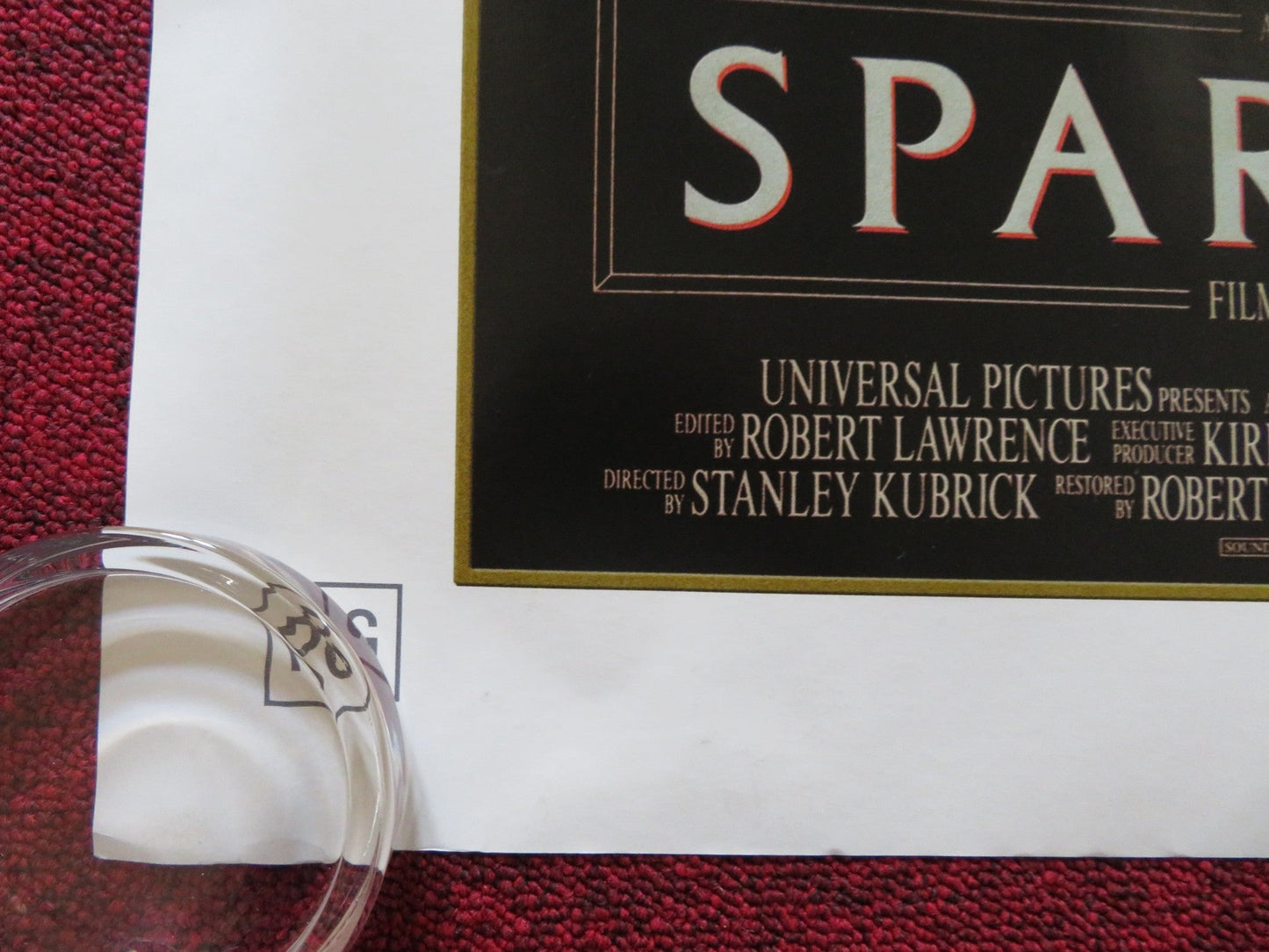 SPARTACUS - BACK ON THE BIG SCREEN UK QUAD (30"x 40") ROLLED POSTER HESTON 2009 Rendezvous Cinema Movie posters