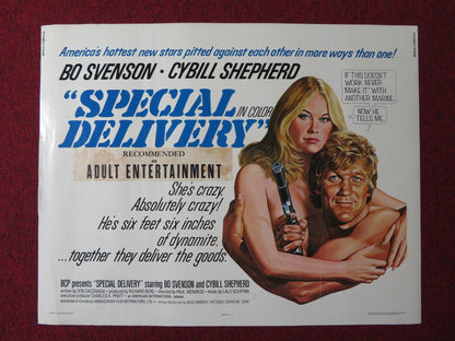 SPECIAL DELIVERY US HALF SHEET (22"x 28") POSTER BO SVENSON CYBILL SHEPHERD 1976 Rendezvous Cinema Movie posters