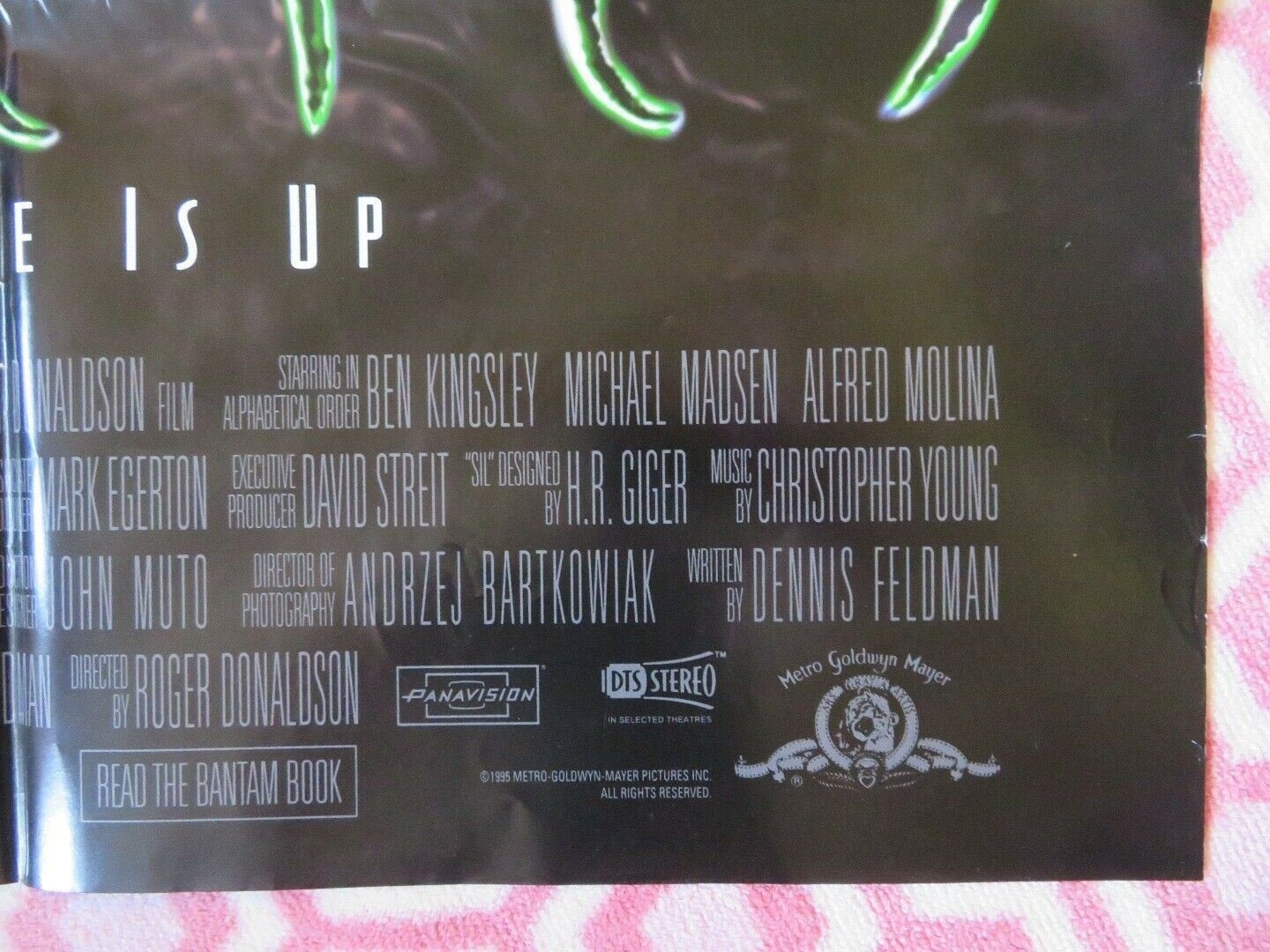 SPECIES FOLDED US ONE SHEET POSTER BEN KINGSLEY FOREST WHITAKER 1995 Movie posters