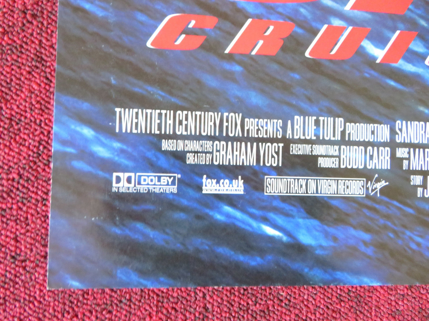 SPEED 2 / THE LOST WORLD JURRASIC PARK POSTER SANDRA BULLOCK JEFF GOLDBLUM 1997 Rendezvous Cinema Movie posters