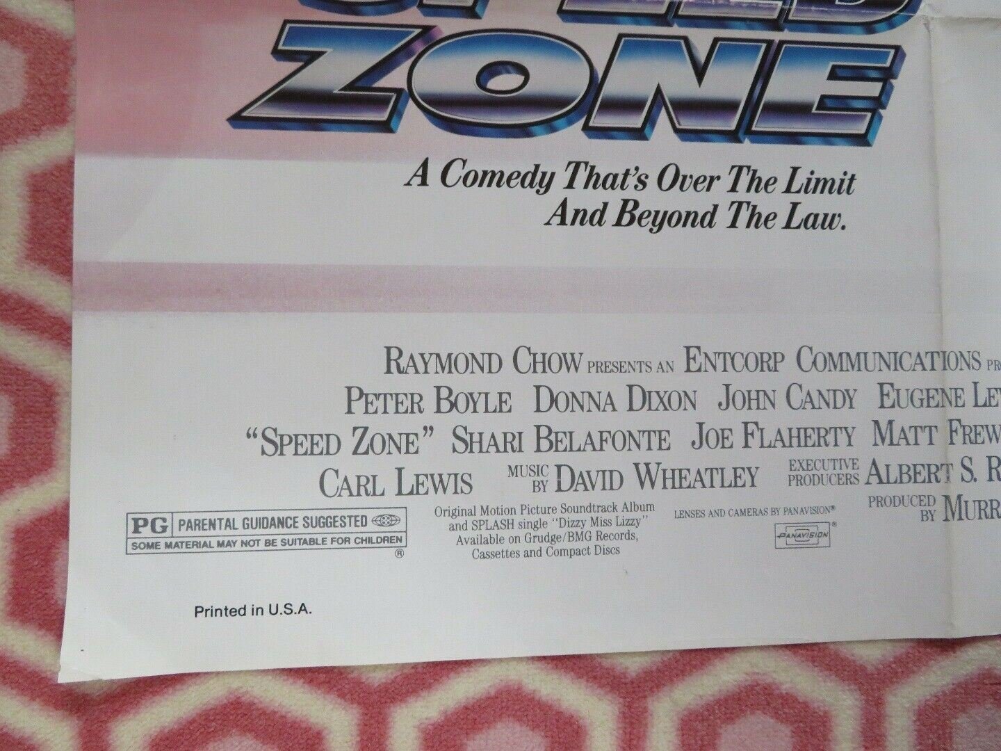 SPEED ZONE US ONE SHEET POSTER PETER BOYLE JOHN CANDY Movie posters