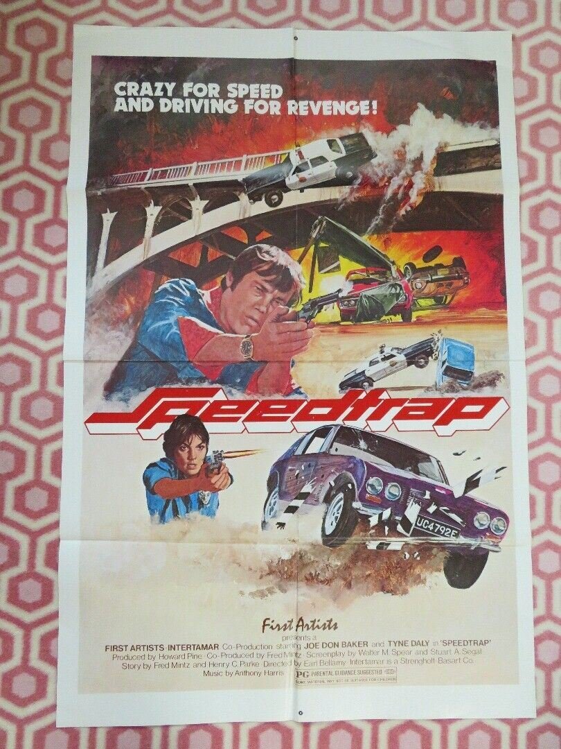 SPEEDTRAP FOLDED US ONE SHEET POSTER JOE DON BAKER TYNE DALY 1977 - Rendezvous Cinema