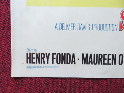 SPENCER'S MOUNTAIN HALF SHEET (22"x 28") POSTER HENRY FONDA MAUREEN O'HARA 1963 Rendezvous Cinema Movie posters