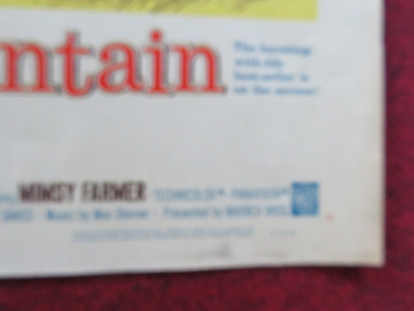 SPENCER'S MOUNTAIN HALF SHEET (22"x 28") POSTER HENRY FONDA MAUREEN O'HARA 1963 Rendezvous Cinema Movie posters