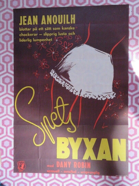 SPETSBYXAN/ Two Pennies Worth of Violets SWEDISH (39"x 27") POSTER DANY ROBIN Movie posters